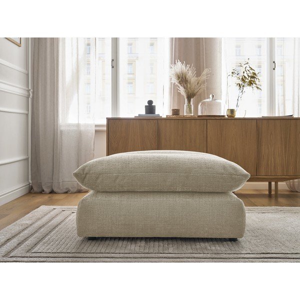 Smėlio spalvos taburetė iš šenilinio audinio Neil – Bobochic Paris-image-4