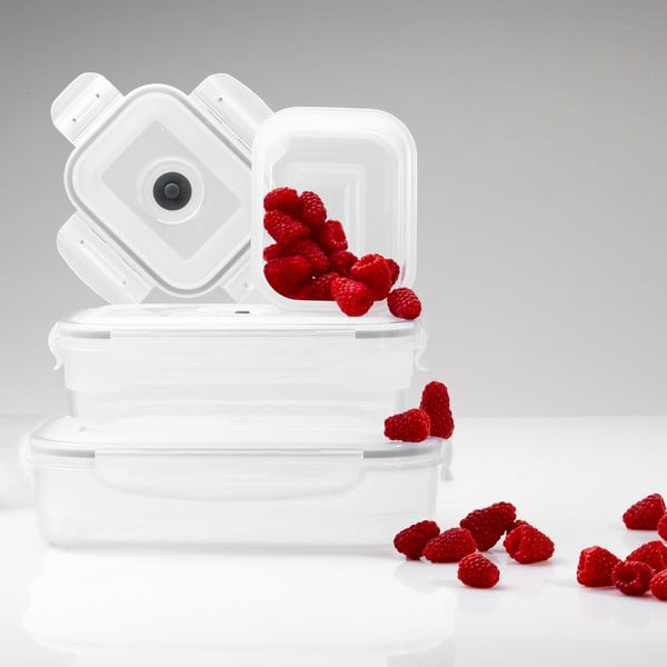 3 maisto dėžučių ir vakuuminio siurblio rinkinys Compactor Food Saver-image-4