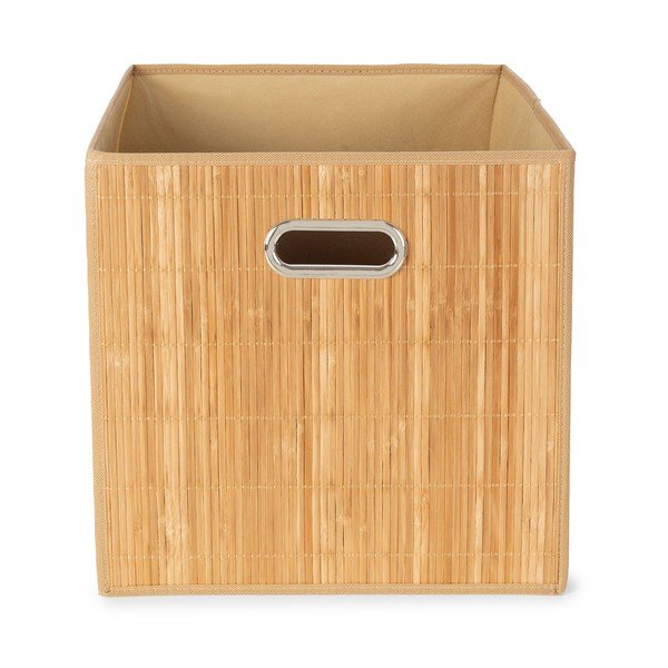 Iš bambuko krepšys lentynai 31x31x31 cm Anji – Compactor-image-2