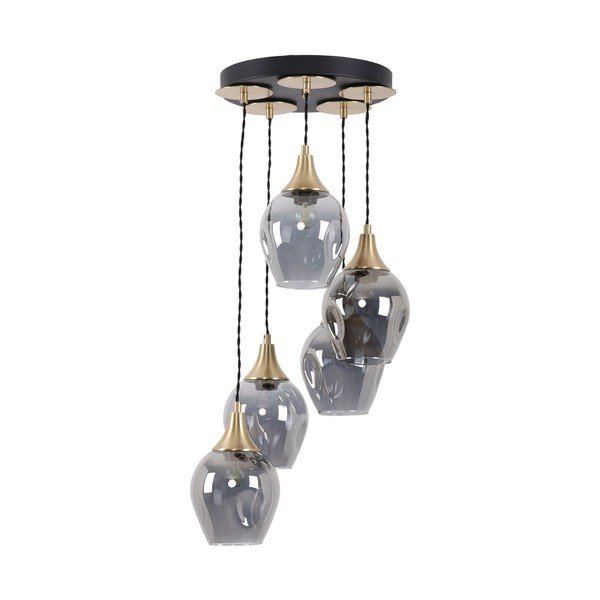 Kabantis šviestuvas ø 15 cm su stiklo gaubtu Marlo – Squid Lighting