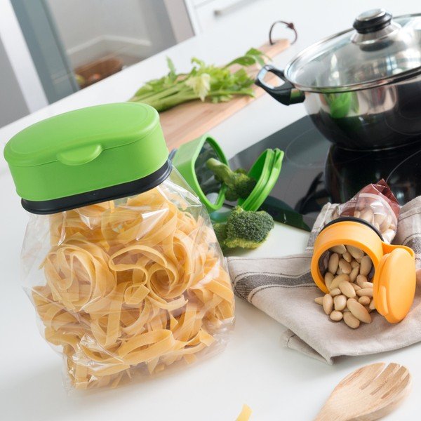 3 pakartotinai uždaromų "InnovaGoods" maisto maišelių komponentų rinkinys-image-2