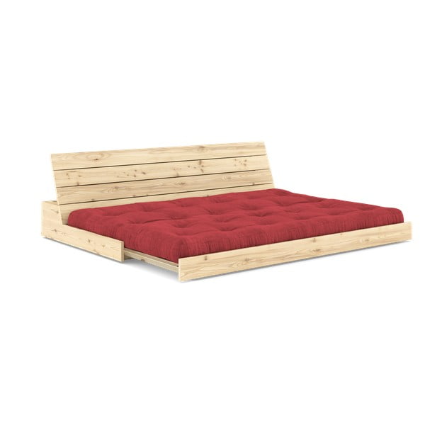 Sulankstoma sofa iš kordinio velveto raudonos spalvos 196 cm Base – Karup Design-image-4