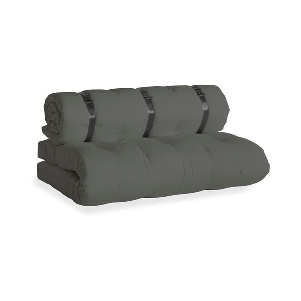 Tamsiai pilka lauko sofa lova Karup Design OUT™ Buckle Up