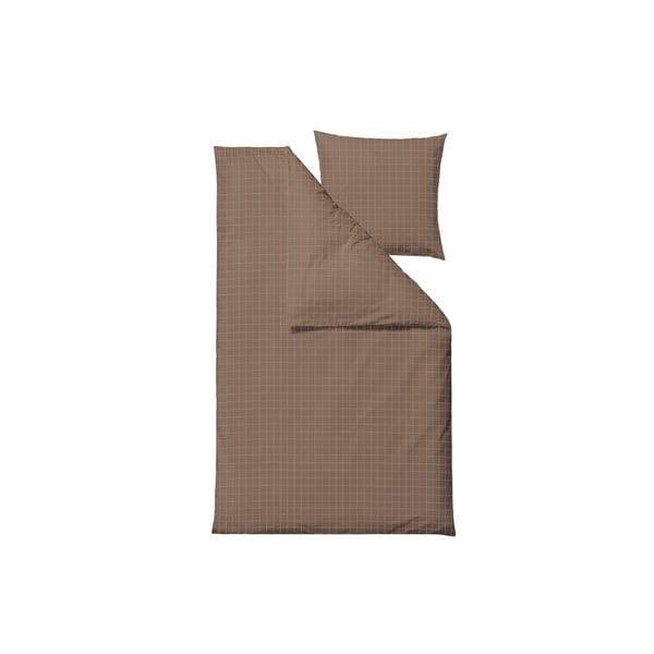 Iš damasko viengulė patalynė rudos spalvos 140x200 cm Clear – Södahl-image-1