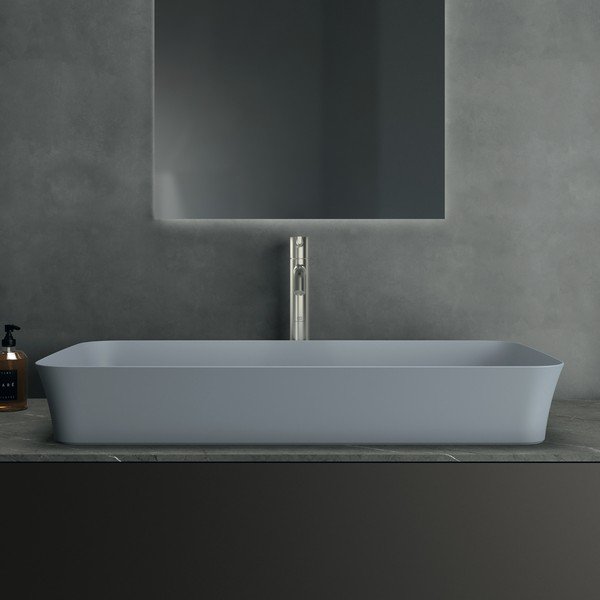 Iš keramikos praustuvas šviesiai mėlynos spalvos 80x40 cm Ipalyss – Ideal Standard-image-1