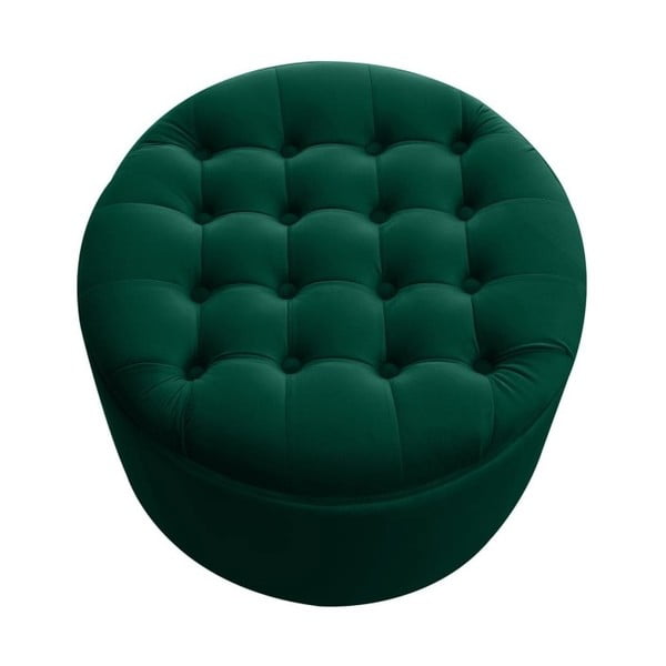 Tamsiai žalias pufas su daiktadėže "JohnsonStyle Estrid French Velvet", ⌀ 52 cm-image-3