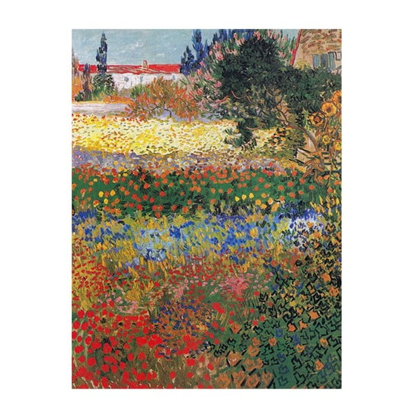 Vincent van Gogh reprodukcija Flower Garden, 60 x 45 cm