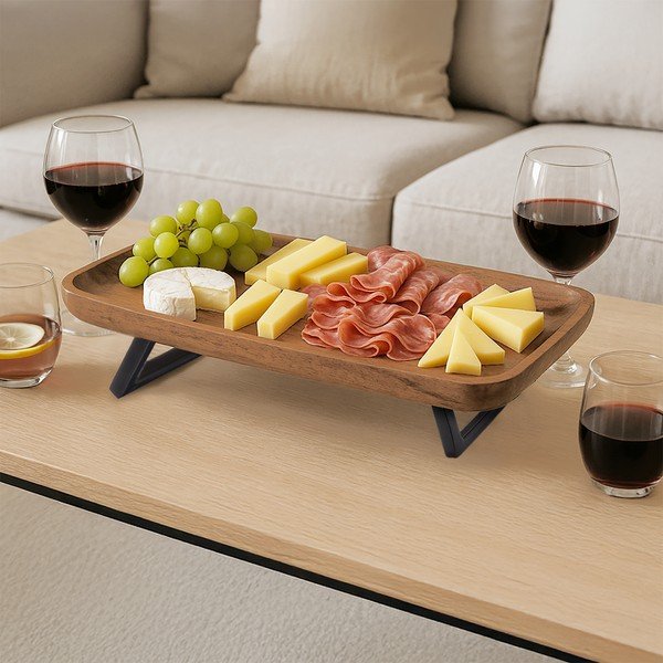 Iš medienos padėklas 16x46 cm Mango – Orion-image-1