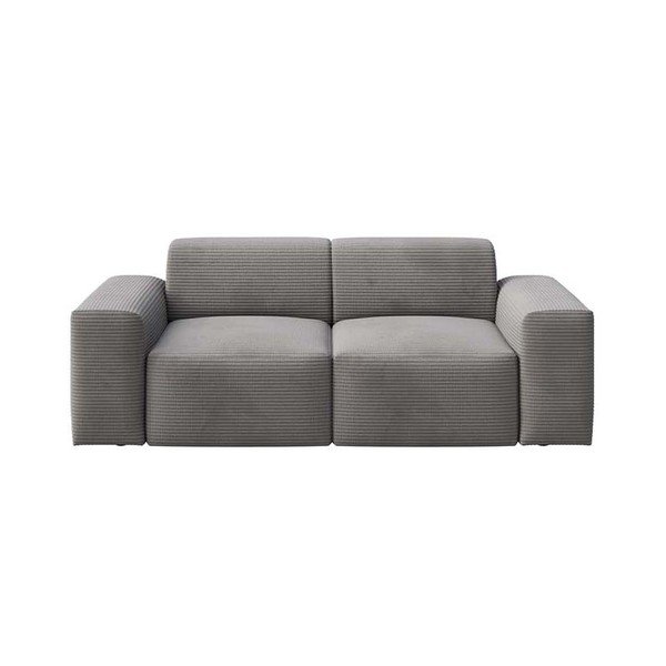 Pilkos spalvos iš kordinio velveto sofa 205 cm Villet – Rodier