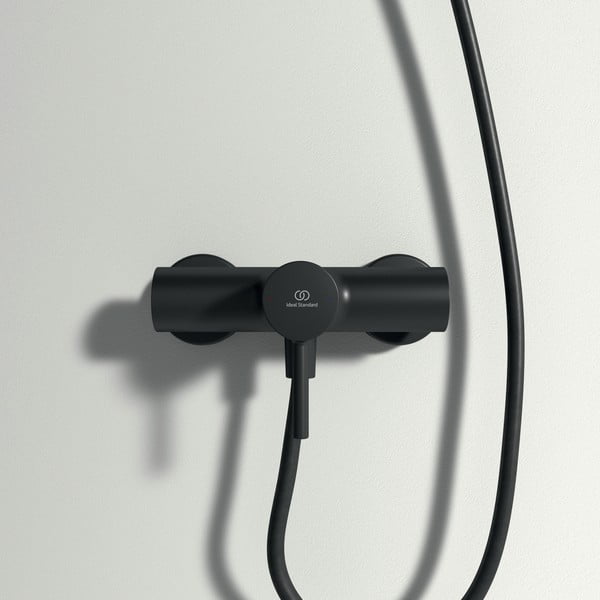 Dušo kambariui/prie sienos čiaupas matinės juodos spalvos Silk Black – Ideal Standard-image-2