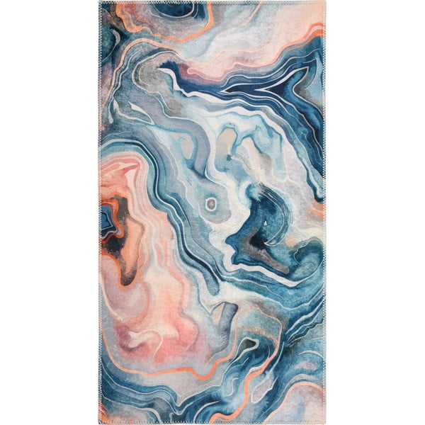 Skalbiamas mėlynos spalvos/rožinės spalvos kilimas 60x100 cm Colors of Joy – Vitaus