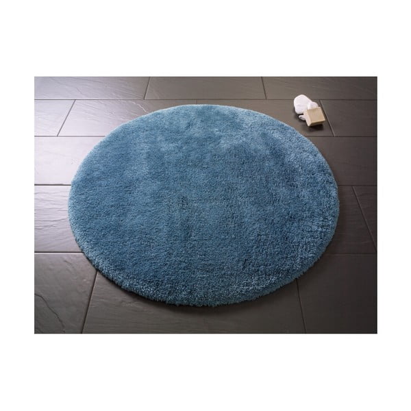 Mėlynas apvalus vonios kilimėlis Confetti Miami, ⌀ 100 cm