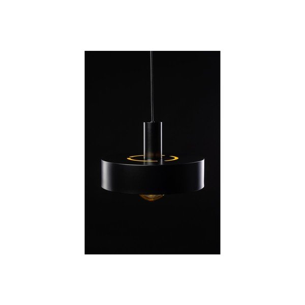 Kabantis šviestuvas juodos spalvos ø 30 cm su metaliniu gaubtu Selvia II – GTV-image-2