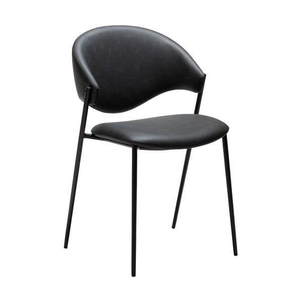 Juodos spalvos iš dirbtinės odos valgomojo kėdė Zone – DAN-FORM Denmark