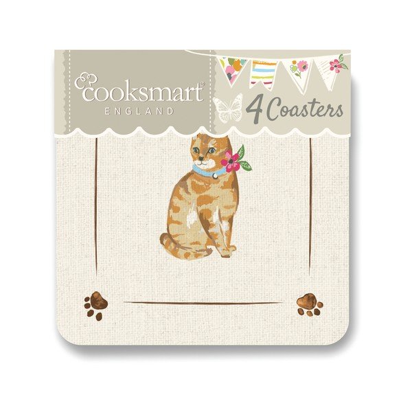 4 "Cooksmart ® Cats on Parade" kamštinių padėkliukų rinkinys-image-2