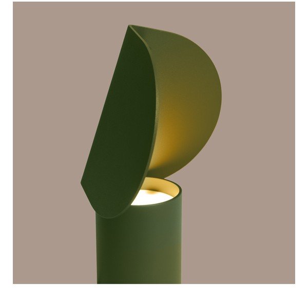 Khaki spalvos iš aliuminio stalinis šviestuvas LED (aukštis 15 cm) BISCUIT – Thoro-image-2