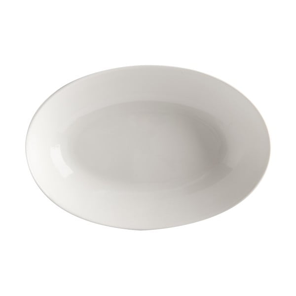 Balta porcelianinė gili lėkštė Maxwell & Williams Basic, 25 x 17 cm