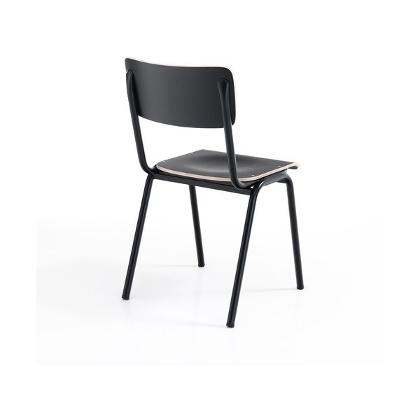 Juodos valgomojo kėdės, 2 vnt. Old School - Tomasucci-image-3