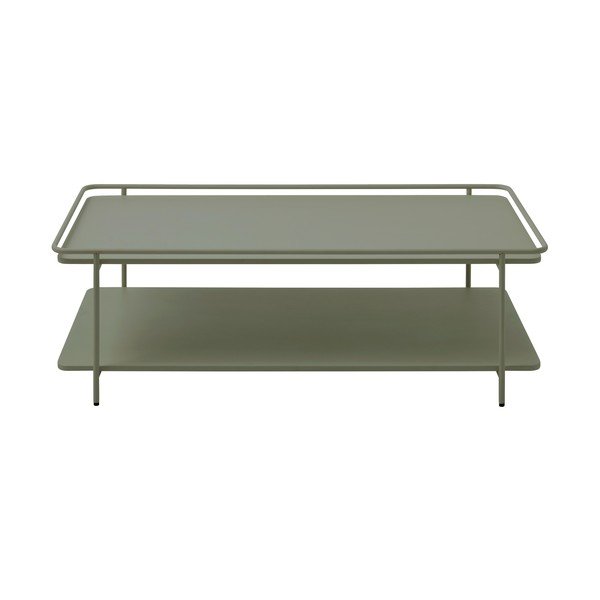 Žalios spalvos iš metalo kavos staliukas 55x110 cm Yuba – Unique Furniture