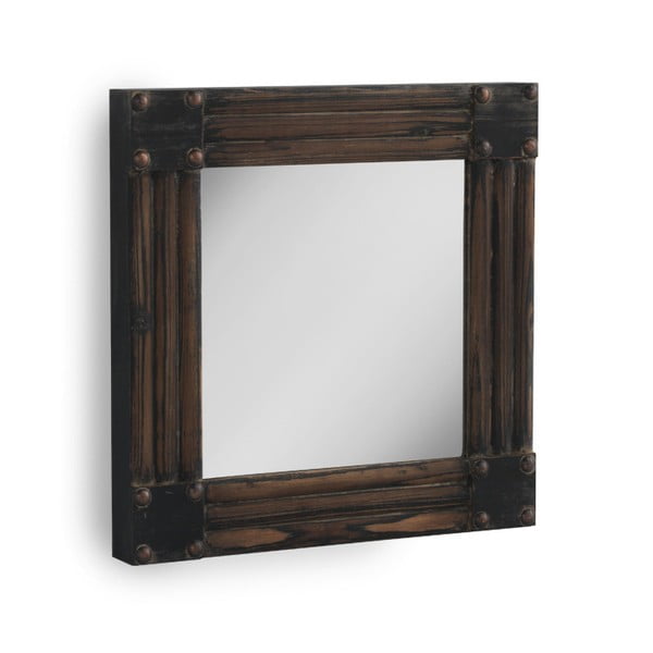 Rudas sieninis veidrodis "Žąsys", 57 x 57 cm
