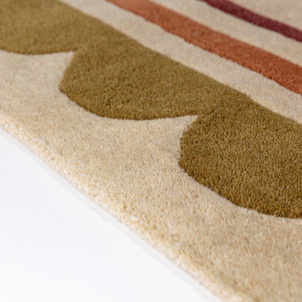 Rankų darbo natūralios spalvos iš vilnos kilimas 120x170 cm Lois – Flair Rugs-image-3