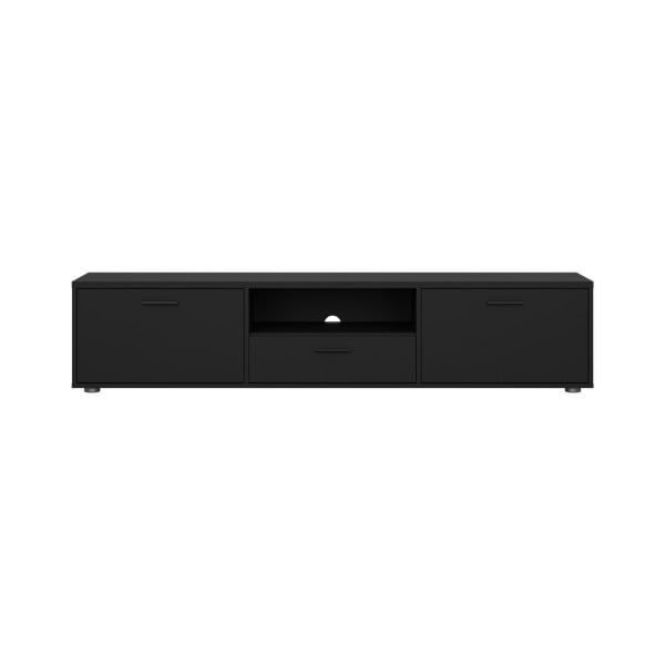 TV spintelė juodos spalvos 177x38 cm Media – Tvilum