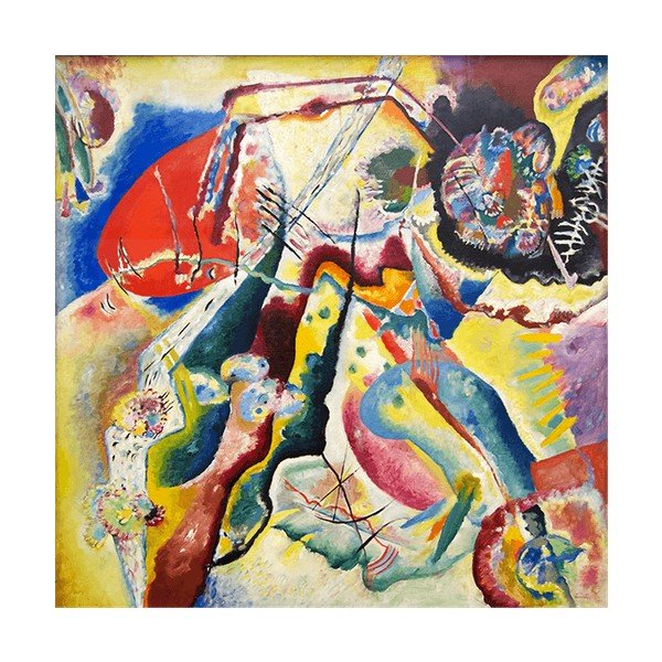 Vasilijaus Kandinskio paveikslo reprodukcija, 70 x 70 cm-image-1