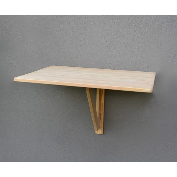 Iš pušies masyvo pakabinamas balkono stalas 59x79 cm – Rojaplast