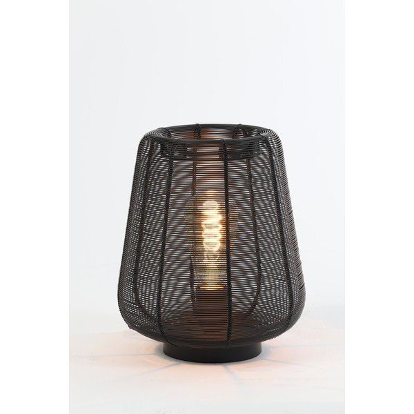 Juoda stalinė lempa (aukštis 26 cm) Adeta - Light & Living-image-2
