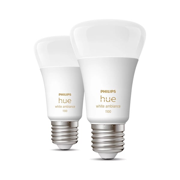 LED lemputės 2 vnt. 11 W E27, White ambiance – Philips Hue