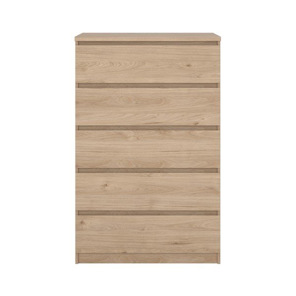 Natūralios spalvos šoninė spintelė iš ąžuolo 77x121x50 cm Naia – Tvilum-image-2