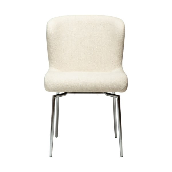 Kreminės spalvos iš audinio valgomojo kėdė Glam – DAN-FORM Denmark-image-4