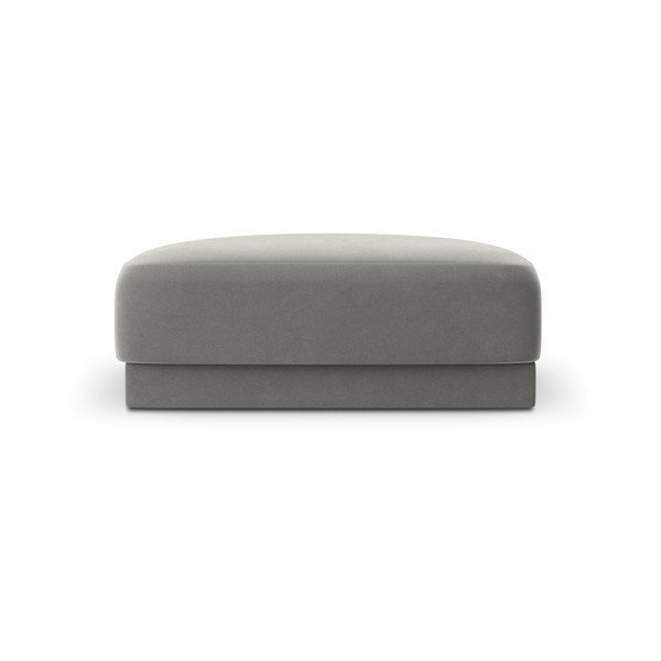 Pufas pilkos spalvos iš velveto Miley  – Micadoni Home-image-3
