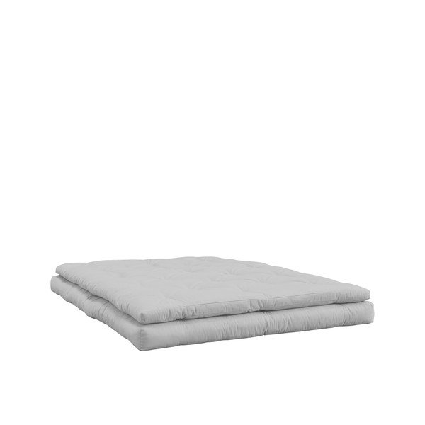 Kintama sofa su baltais dygsniuotos odos dirželiais "Karup Buckle Up Light Grey-image-2