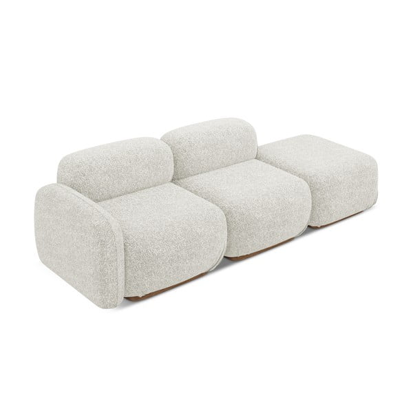 Kreminės spalvos modulinis gultas (su kairiuoju kampu) Ailani – Makamii-image-4