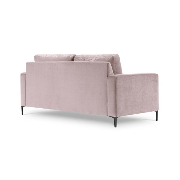 Rožinė aksominė sofa Kooko Home Harmony, 158 cm-image-3