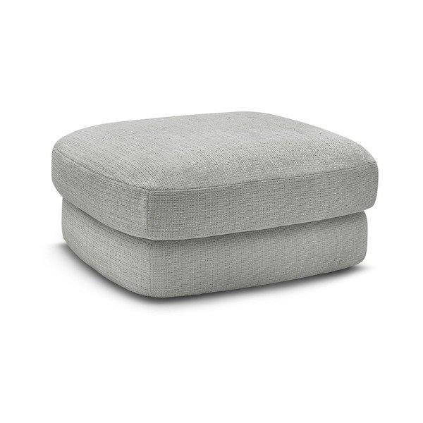 Šviesiai pilkos spalvos taburetė iš šenilinio audinio Leonore – Bobochic Paris