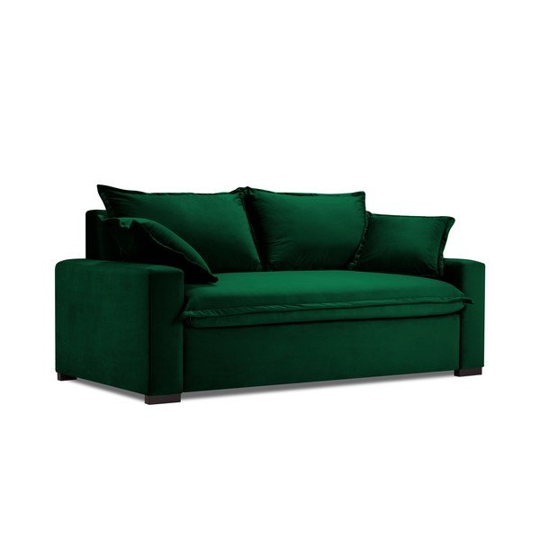 Tamsiai žalia sofa-lova Kooko Home Mezzo-image-2