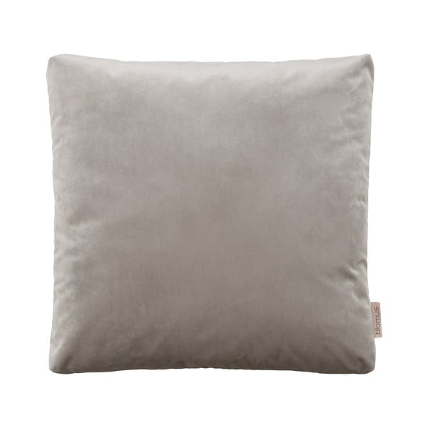 Pilkai rudos spalvos pagalvės užvalkalas su aksomo efektu Blomus, 45 x 45 cm