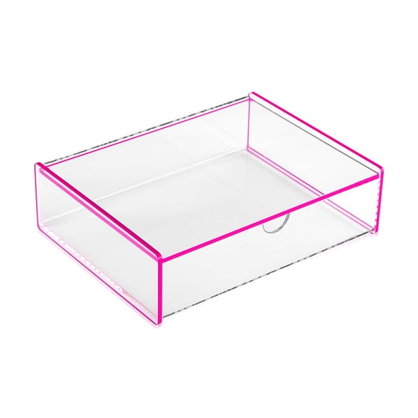 "Versa Ariel" rožinė laikymo dėžutė, 17,1 x 13 x 4,8 cm