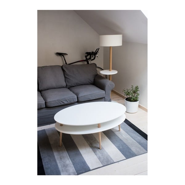 Baltas žurnalinis staliukas Ragaba OVO-image-2