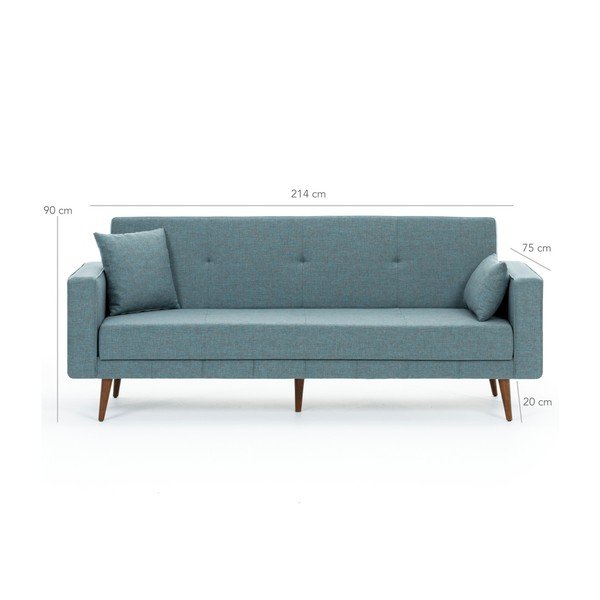 Mėlyna sofa lova Balcab Home Ivonne-image-1