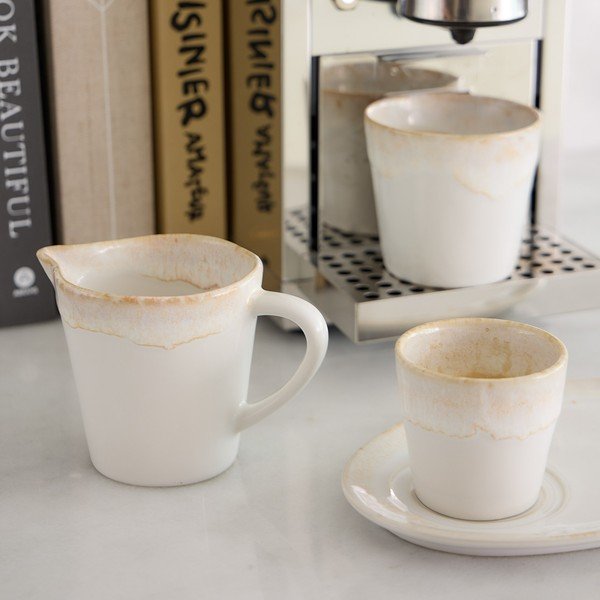 Baltos spalvos iš molio pieno ąsotis 200 ml Grespresso – Costa Nova-image-1