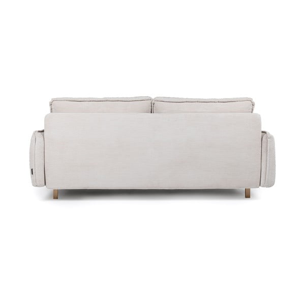 Sulankstoma sofa smėlio spalvos iš kordinio velveto 218 cm Tori – Bonami Selection-image-4