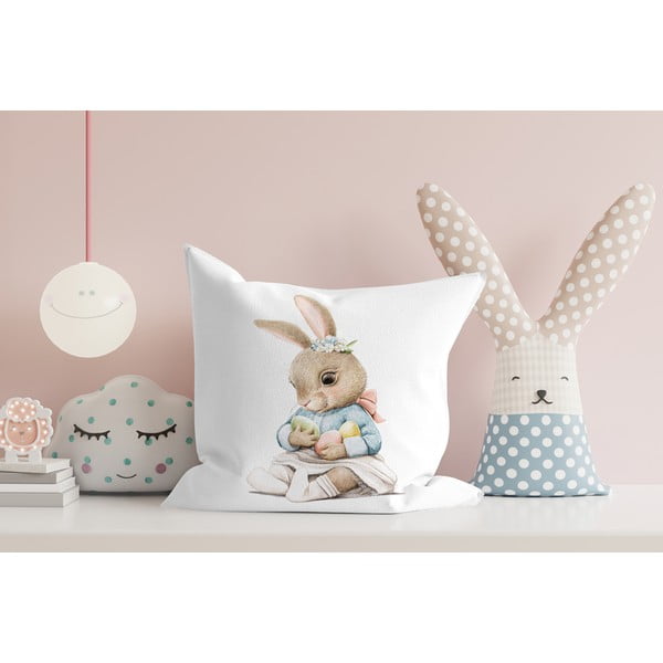 Dekoratyvinis pagalvės užvalkalas su Velykų motyvu 43x43 cm – Mila Home-image-2