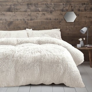 Dvigulė/itin ilga patalynė baltos spalvos iš mikropliušo 230x220 cm Cuddly – Catherine Lansfield