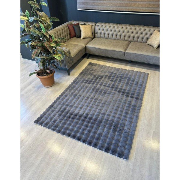 Skalbiamas kilimas antracito spalvos 150x230 cm Bubble Anthracite – Mila Home-image-2