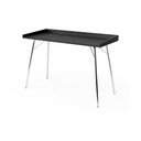 Juodas rašomasis stalas Woodman Rayburn, 115 x 52 cm