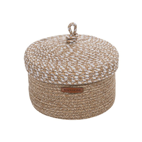 Medžiaginė dekoratyvinė laikymo dėžė su dangčiu - Mioli Decor