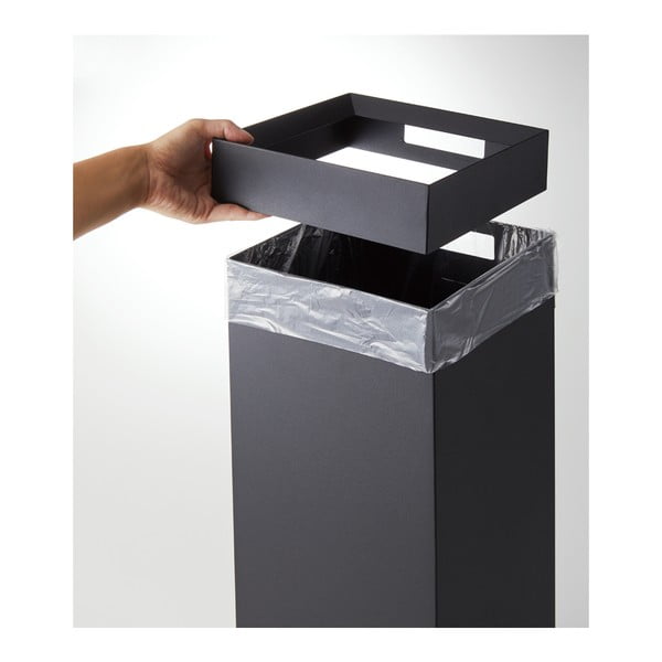 Šiukšliadėžė š metalo juodos spalvos 27 l Tall – YAMAZAKI-image-3